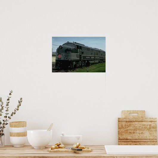 VS, New York Central EMD E8 passagiersdiesel Poster (Keuken)