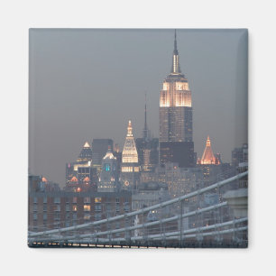 VS, New York City, Gezicht op Manhattan Bridge, Magneet