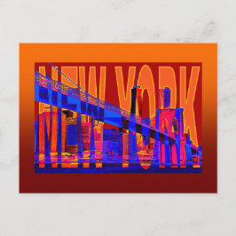 VS New York City Manhattan Silhouet Briefkaart