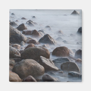 VS, New York, East Hampton. Oceaangolfslag bij Magneet