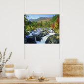 VS, New York. Een waterval in de Adirondack Poster (Keuken)