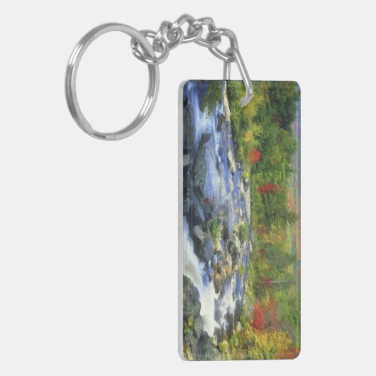 VS, New York. Een waterval in de Adirondack Sleutelhanger (Voorkant Links)