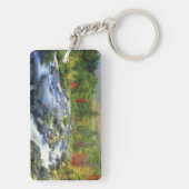 VS, New York. Een waterval in de Adirondack Sleutelhanger (achterkant)