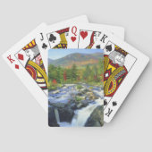VS, New York. Een waterval in de Adirondack Speelkaarten (Achterkant)