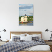 VS, New York, Kingston, Hudson River. Rondout Canvas Afdruk (Insitu (Slaapkamer))