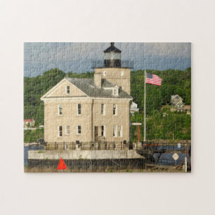 VS, New York, Kingston, Hudsonrivier. Rondout Legpuzzel