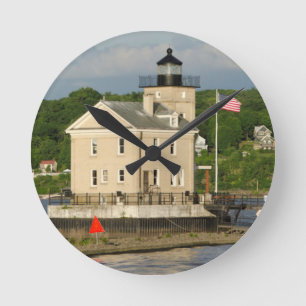 VS, New York, Kingston, Hudsonrivier. Rondout Ronde Klok