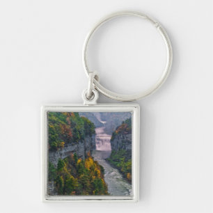 VS, New York, Letchworth State Park. Rivier en Sleutelhanger