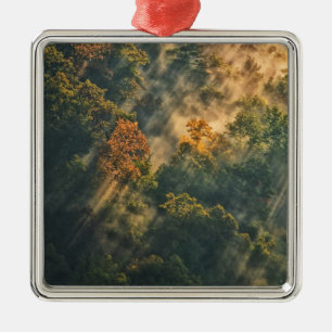 VS, New York, Letchworth State Park. Zonsopgang Metalen Ornament