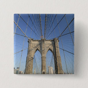 VS, New York, New York City, Brooklyn: Vierkante Button 5,1 Cm