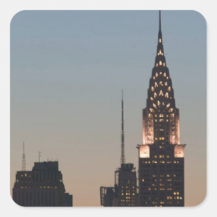 VS, New York, New York City, Manhattan: 3 Vierkante Sticker