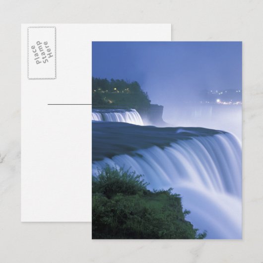 VS, New York, Niagara Herfsten. Amerikaanse Herfst Briefkaart (Voorkant / Achterkant)