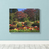 VS, New York, Saugerties, Seamon Park. Herfst Canvas Afdruk (Insitu (Houten vloer))
