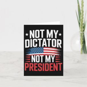 VS niet mijn dictator niet mijn President vet poli Kaart