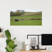 VS, Noordoost Ohio. Amish buggy op boerderij Poster (Thuiskantoor)
