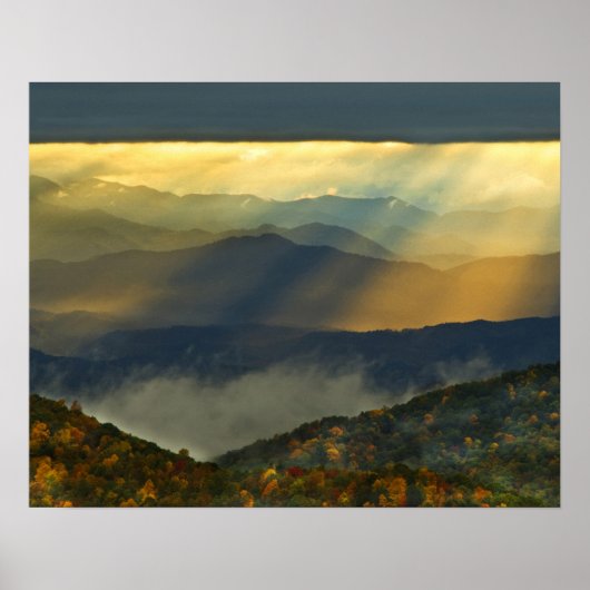 VS, North Carolina, Great Smoky Mountains. Poster (Voorkant)