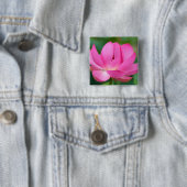 VS; North Carolina; Lotusbloem Vierkante Button 5,1 Cm (In situ)