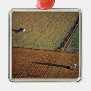 VS, North Dakota, Washburn. Laat licht werpt Metalen Ornament