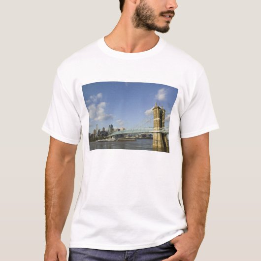 VS, Ohio, Cincinnati: Roebling Suspension 2 T-shirt (Voorkant)