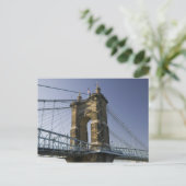 VS, Ohio, Cincinnati: Roebling Suspension 3 Briefkaart (Staand voorkant)