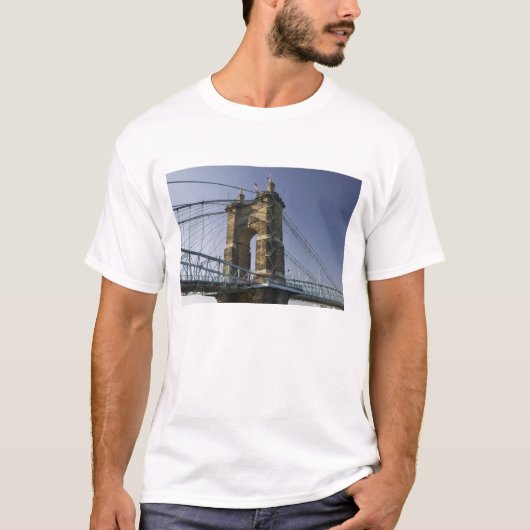 VS, Ohio, Cincinnati: Roebling Suspension 3 T-shirt (Voorkant)