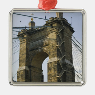 VS, Ohio, Cincinnati: Roebling Suspension Metalen Ornament