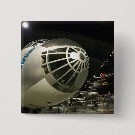 VS, Ohio, Dayton: US Air Force Museum en Vierkante Button 5,1 Cm (Voorkant)