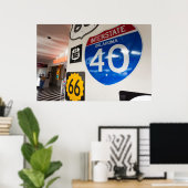 VS, Oklahoma, Clinton, Route 66 Museum Poster (Thuiskantoor)