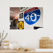 VS, Oklahoma, Clinton, Route 66 Museum Poster (Keuken)
