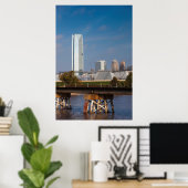 VS, Oklahoma, Oklahoma City, Silhouet Poster (Thuiskantoor)