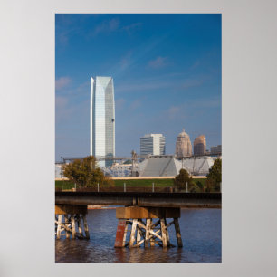 VS, Oklahoma, Oklahoma City, Silhouet Poster