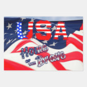 VS op Honor Flag Inpakpapier Vel (Voorkant 3)
