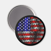 VS op zwarte magneet (Voorkant / Achterkant)