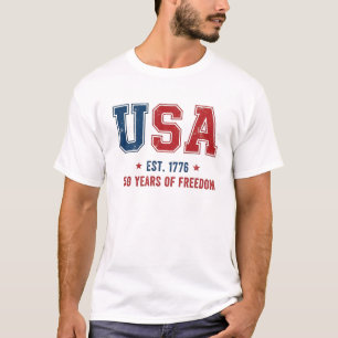 VS Opgericht 1776. 250 Jaar Vrijheid Amerika 2 T-shirt