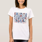 VS Opgericht 1776 Onafhankelijkheidsdag van Amerik T-shirt (Voorkant)