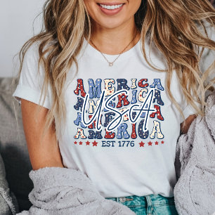VS Opgericht 1776 Onafhankelijkheidsdag van Amerik T-shirt
