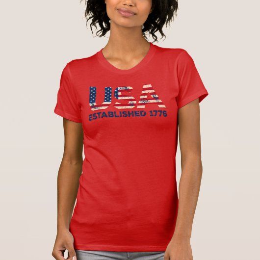 VS opgericht 1776 T-Shirt (Voorkant)