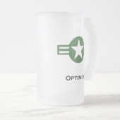 VS Optimisme Groen Matglas Bierpul (Voorkant rechts)