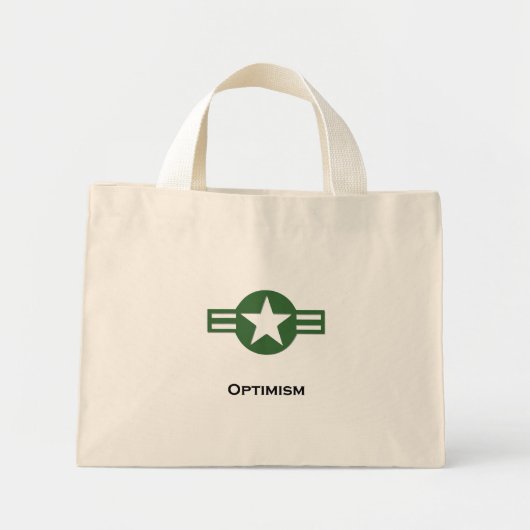 VS Optimisme Groen Mini Tote Bag (Voorkant)