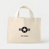VS Optimisme zwart Mini Tote Bag (Voorkant)