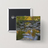VS, Oregon, Ashland, Lithia Park. Herfst Vierkante Button 5,1 Cm (Voorkant /achterkant)