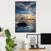 VS, Oregon, Bandon Beach. Face Rock Poster (Thuiskantoor)