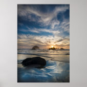 VS, Oregon, Bandon Beach. Face Rock Poster (Voorkant)