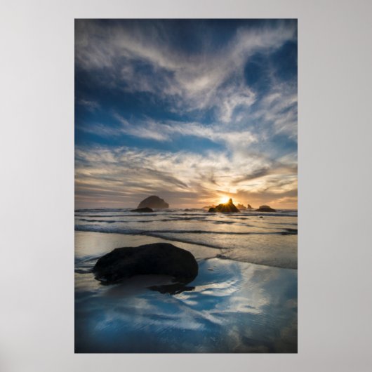 VS, Oregon, Bandon Beach. Face Rock Poster (Voorkant)