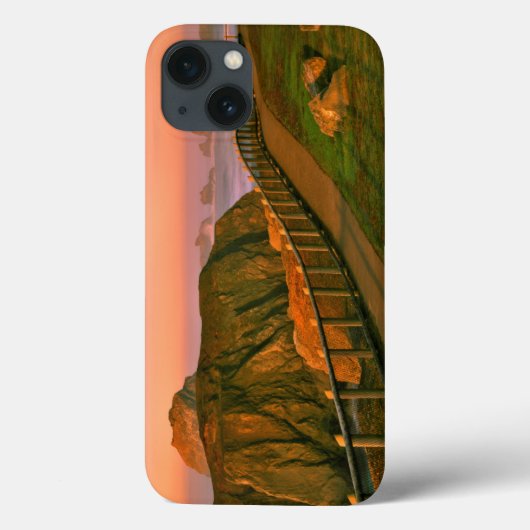 VS, Oregon, Bandon. Rotsen bekeken vanuit Trail Case-Mate iPhone Case (Achterkant)