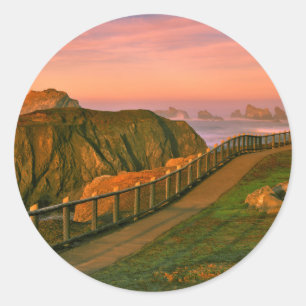 VS, Oregon, Bandon. Rotsen bekeken vanuit Trail Ronde Sticker