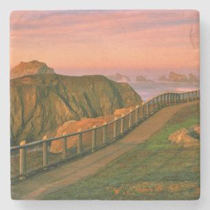 VS, Oregon, Bandon. Rotsen bekeken vanuit Trail Stenen Onderzetter