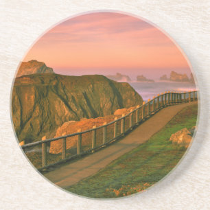 VS, Oregon, Bandon. Rotsen bekeken vanuit Trail Zandsteen Onderzetter