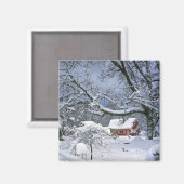 VS, Oregon, Clackamas County. Verse sneeuw Magneet (Voorkant / Achterkant)