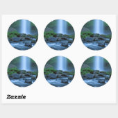 VS, Oregon, Columbia Gorge, Latourell Falls Ronde Sticker (Vel)